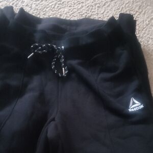 Reebok And Trek Women's Black Sweatpants with Logo